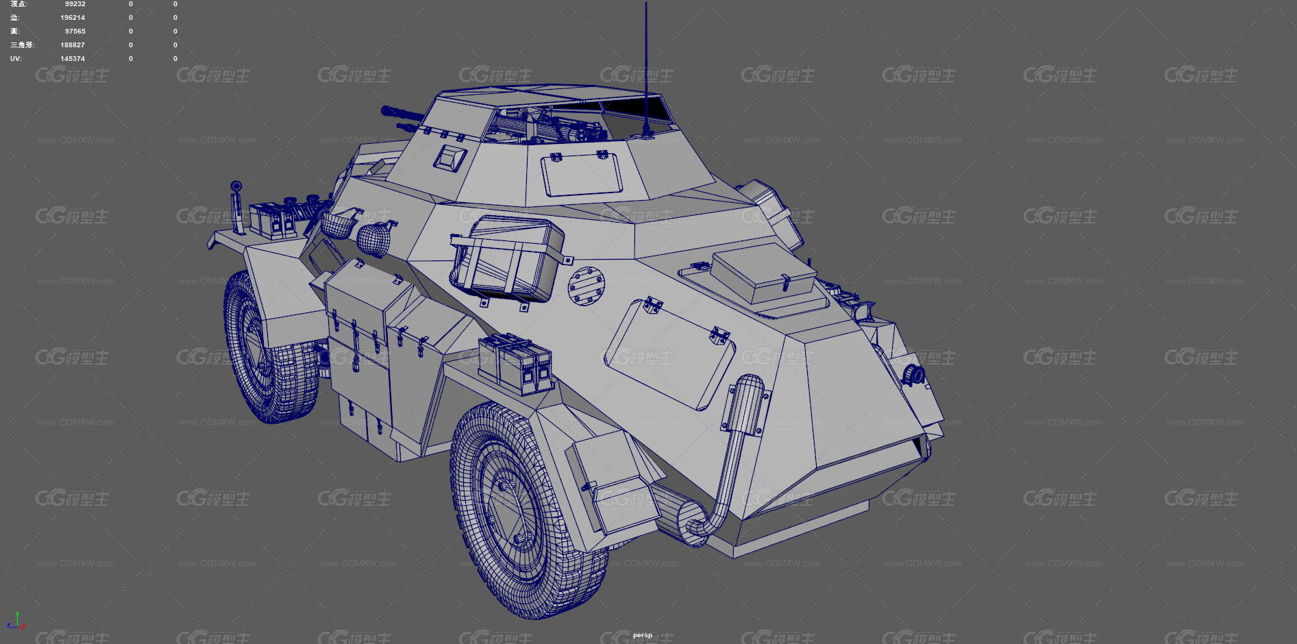 SdKfz222型装甲车 二战装甲车 德国装甲车 轮式装甲车 侦察车 轻型装甲车 指挥车 火炮装甲-16