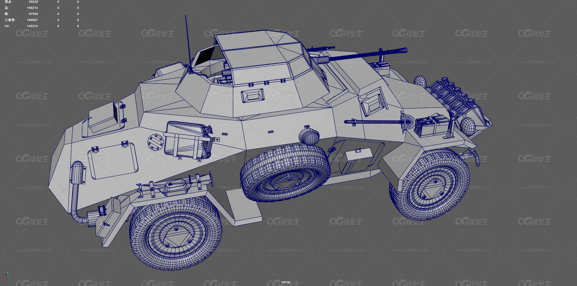 SdKfz222型装甲车 二战装甲车 德国装甲车 轮式装甲车 侦察车 轻型装甲车 指挥车 火炮装甲-15