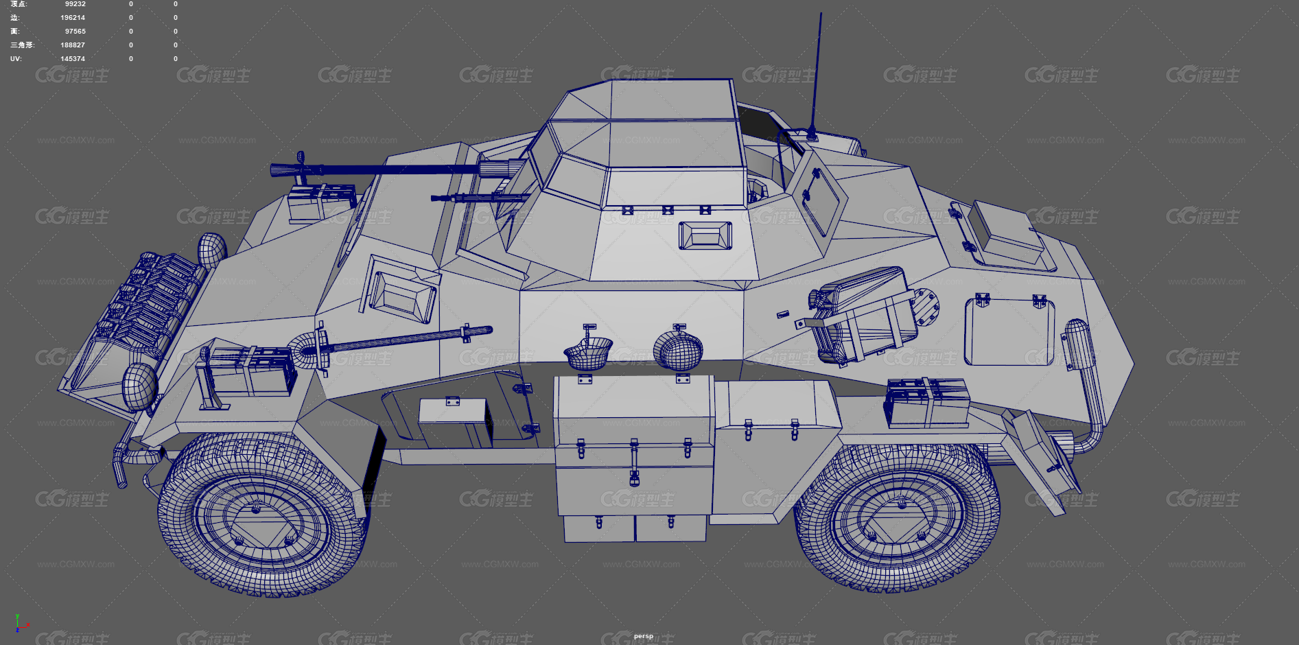 SdKfz222型装甲车 二战装甲车 德国装甲车 轮式装甲车 侦察车 轻型装甲车 指挥车 火炮装甲-12