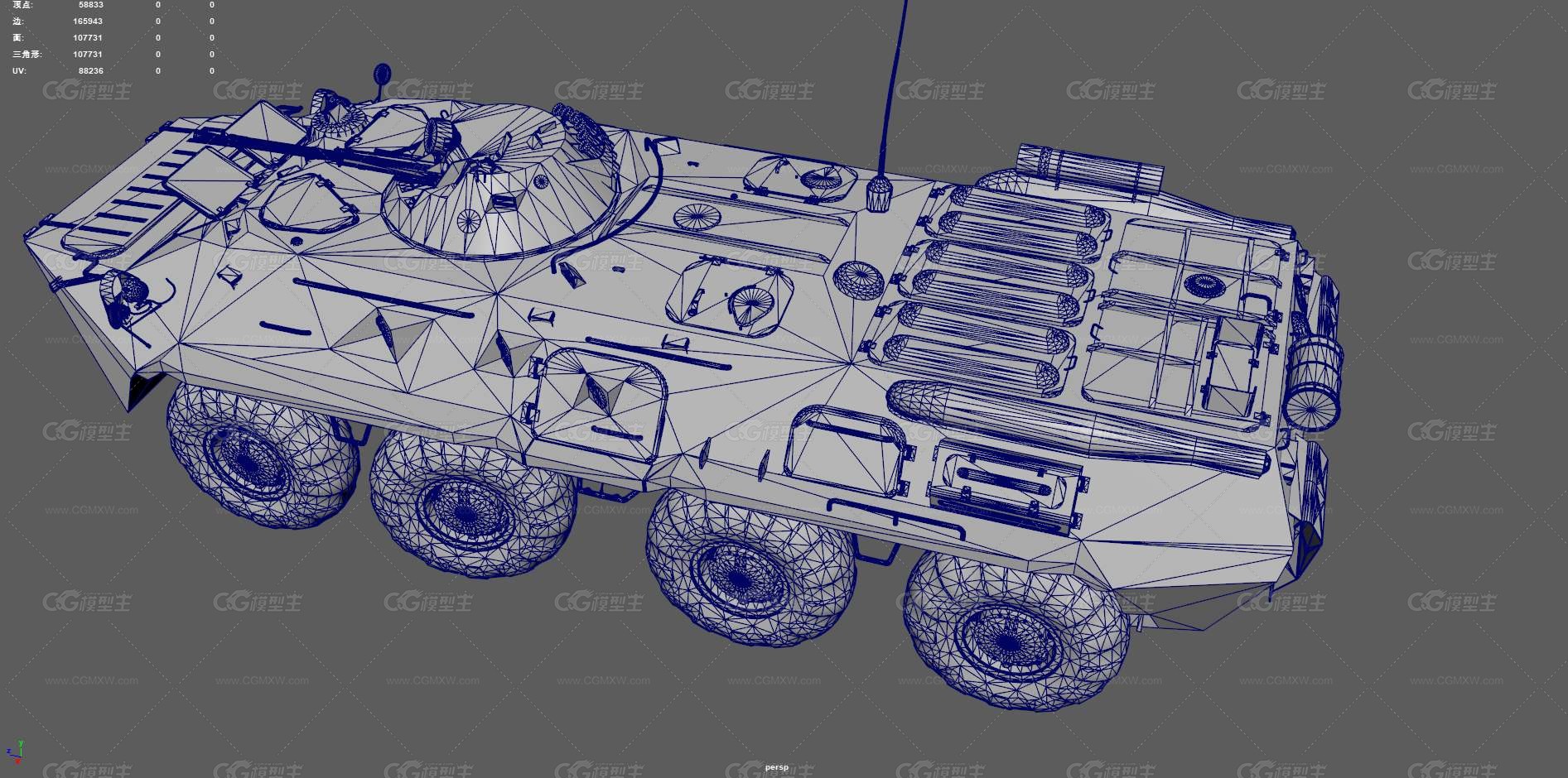 BTR80装甲车 突击炮车 轮式装甲车 运兵车 突击车 输送车 军事车辆 苏联装甲车 战术车-14