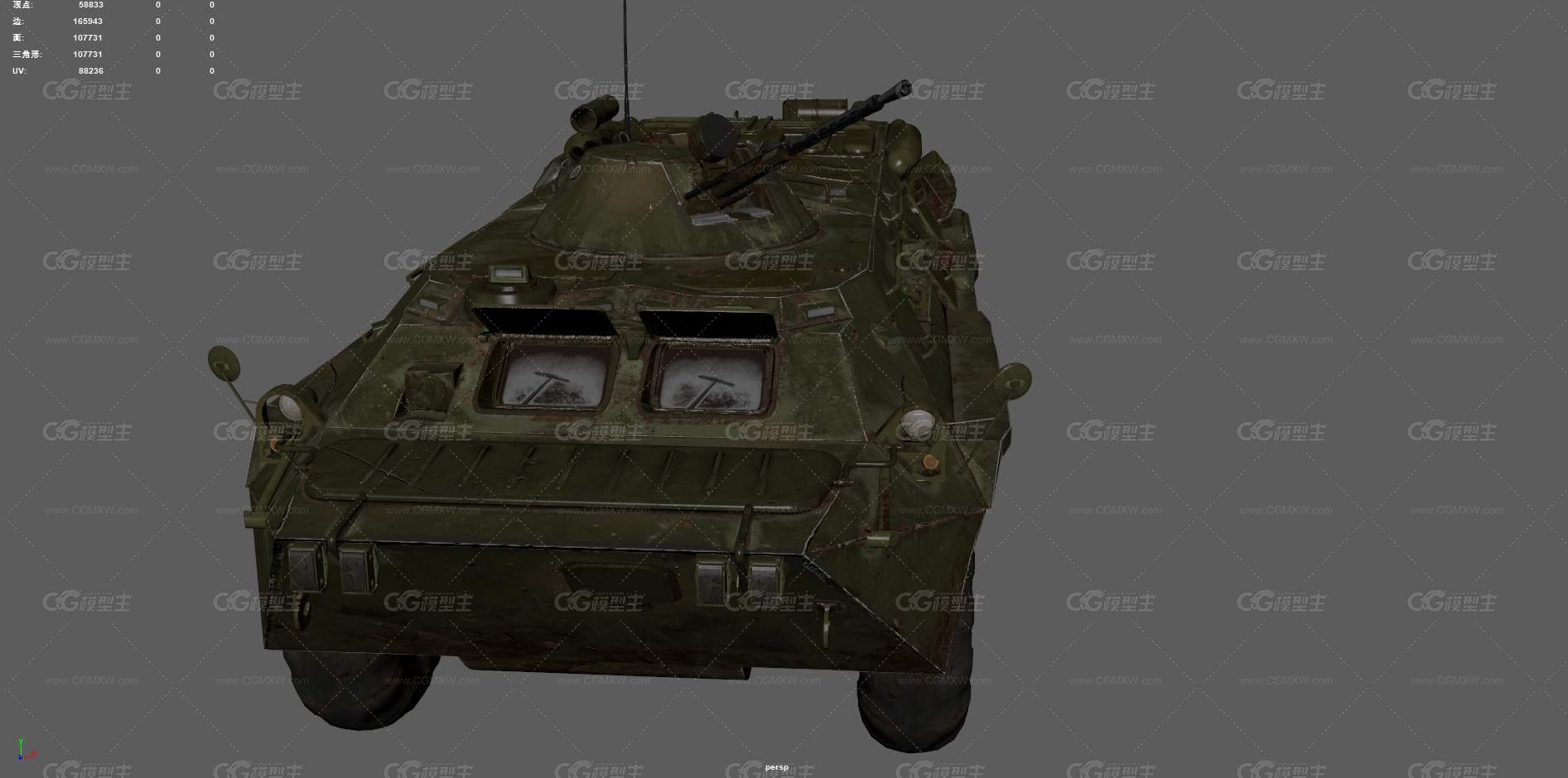 BTR80装甲车 突击炮车 轮式装甲车 运兵车 突击车 输送车 军事车辆 苏联装甲车 战术车-3