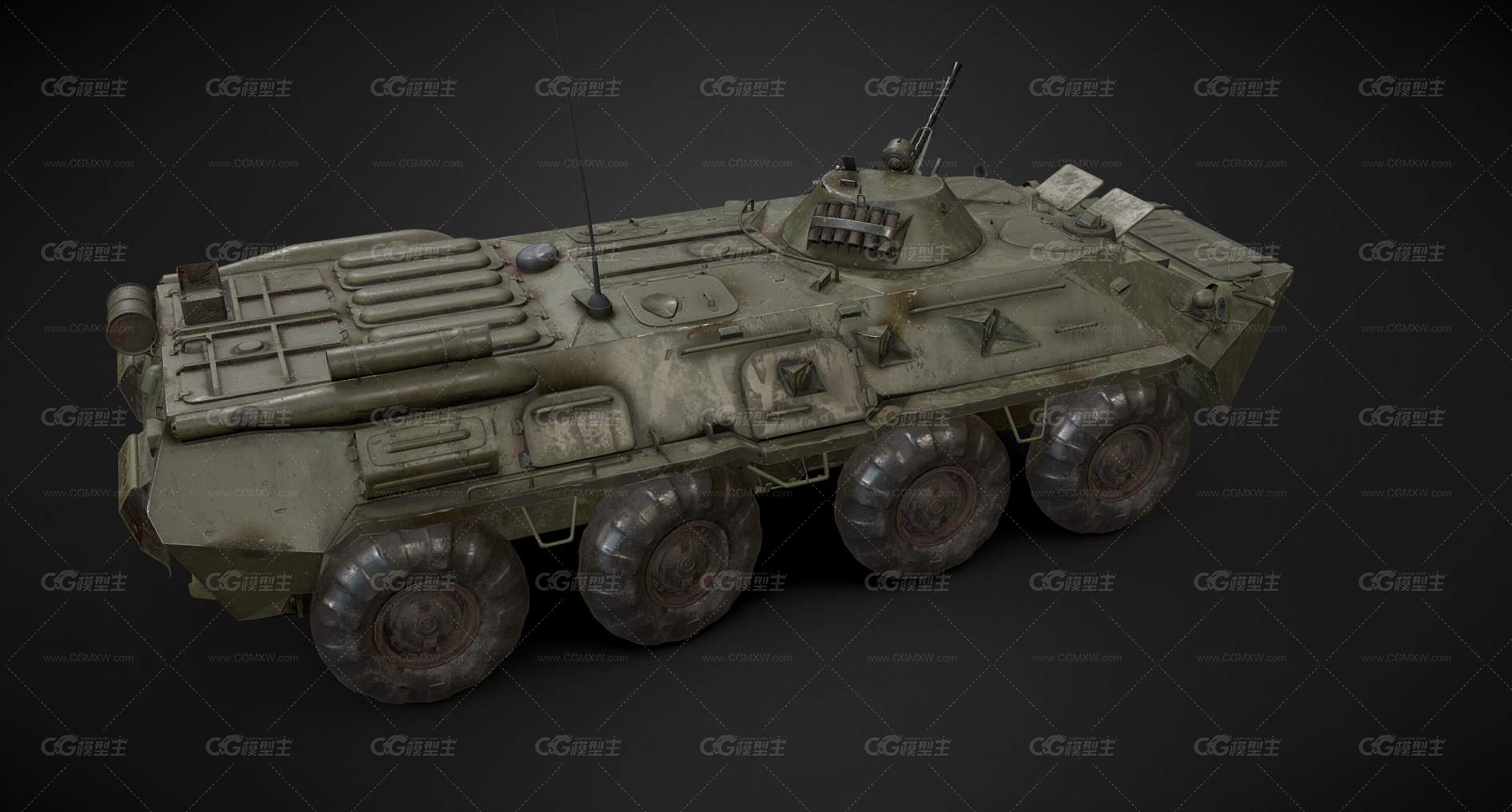 BTR80装甲车 突击炮车 轮式装甲车 运兵车 突击车 输送车 军事车辆 苏联装甲车 战术车-2