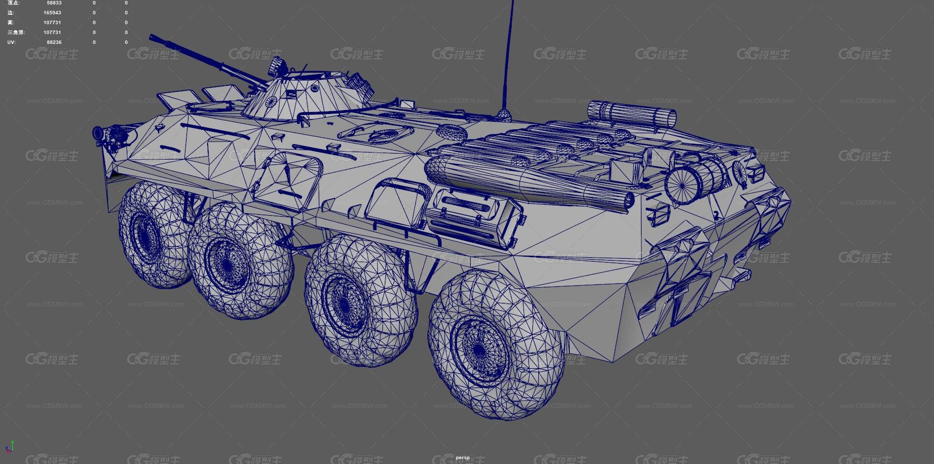 BTR80装甲车 突击炮车 轮式装甲车 运兵车 突击车 输送车 军事车辆 苏联装甲车 战术车-15