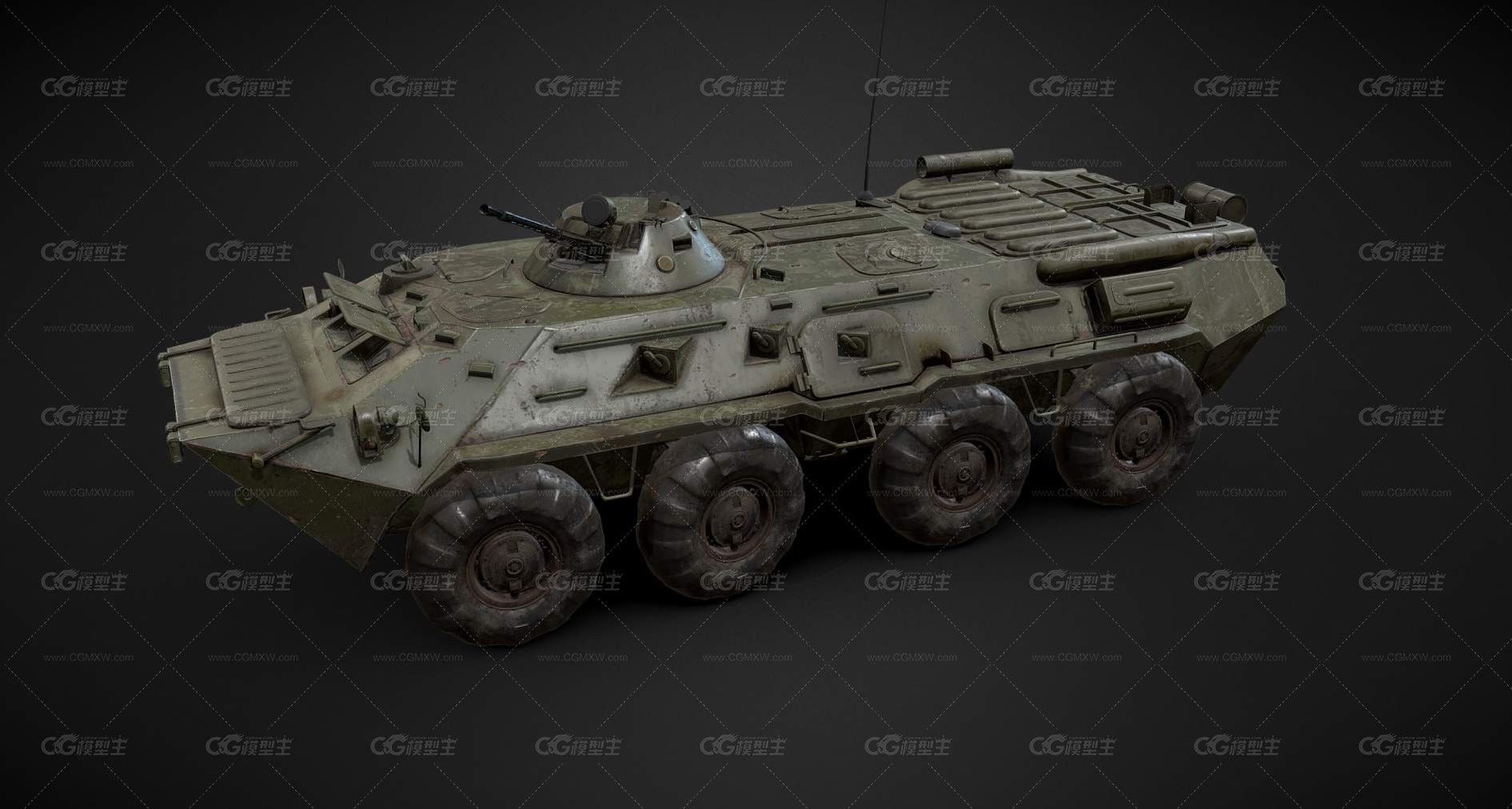 BTR80装甲车 突击炮车 轮式装甲车 运兵车 突击车 输送车 军事车辆 苏联装甲车 战术车-1