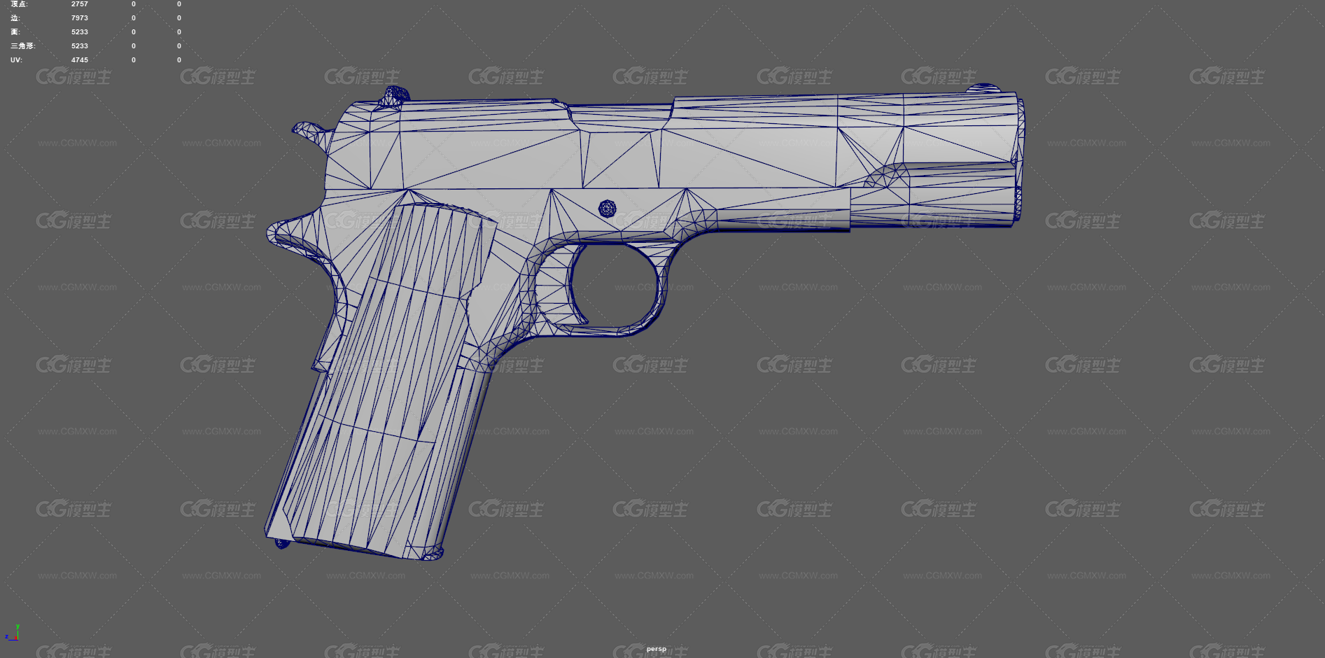 手枪 柯尔特手枪 紧凑型手枪 武器 枪械 M1911手枪 制式手枪 老式手枪 半自动手枪-9