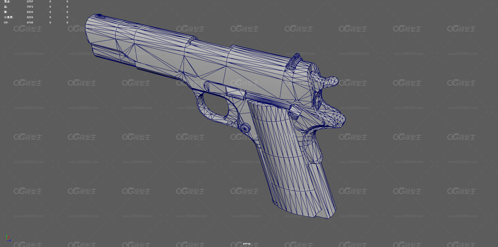 手枪 柯尔特手枪 紧凑型手枪 武器 枪械 M1911手枪 制式手枪 老式手枪 半自动手枪-11