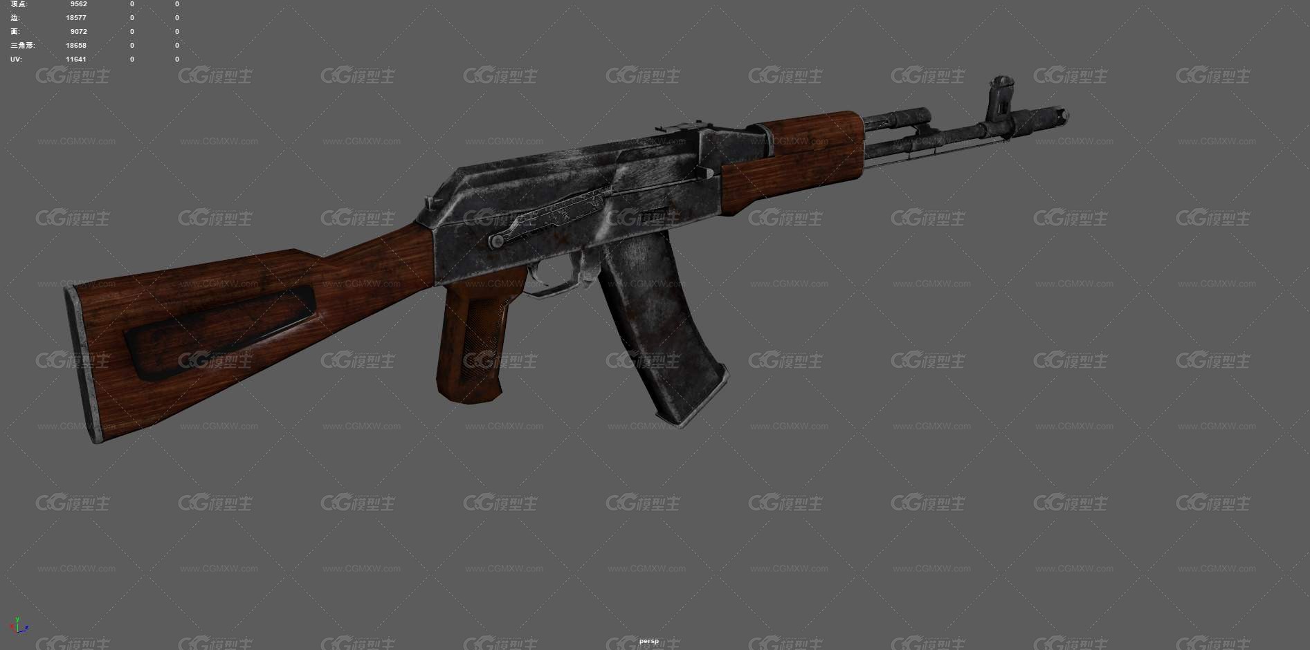 AK突击步枪 AK47 冲锋枪 枪械 军用枪械 自动步枪 军用枪械 AK47冲锋枪 现代枪械 步枪-3