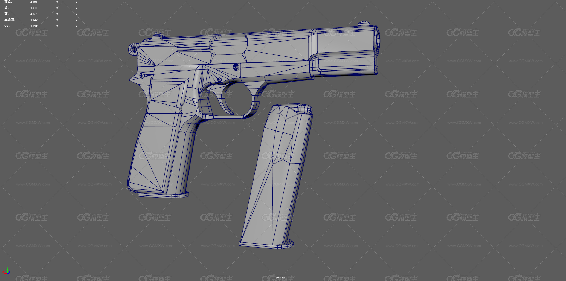 勃朗宁手枪 M1911手枪 枪械 军事武器 武器 伯莱塔手枪 半自动手枪 现代枪械 老式手枪-13