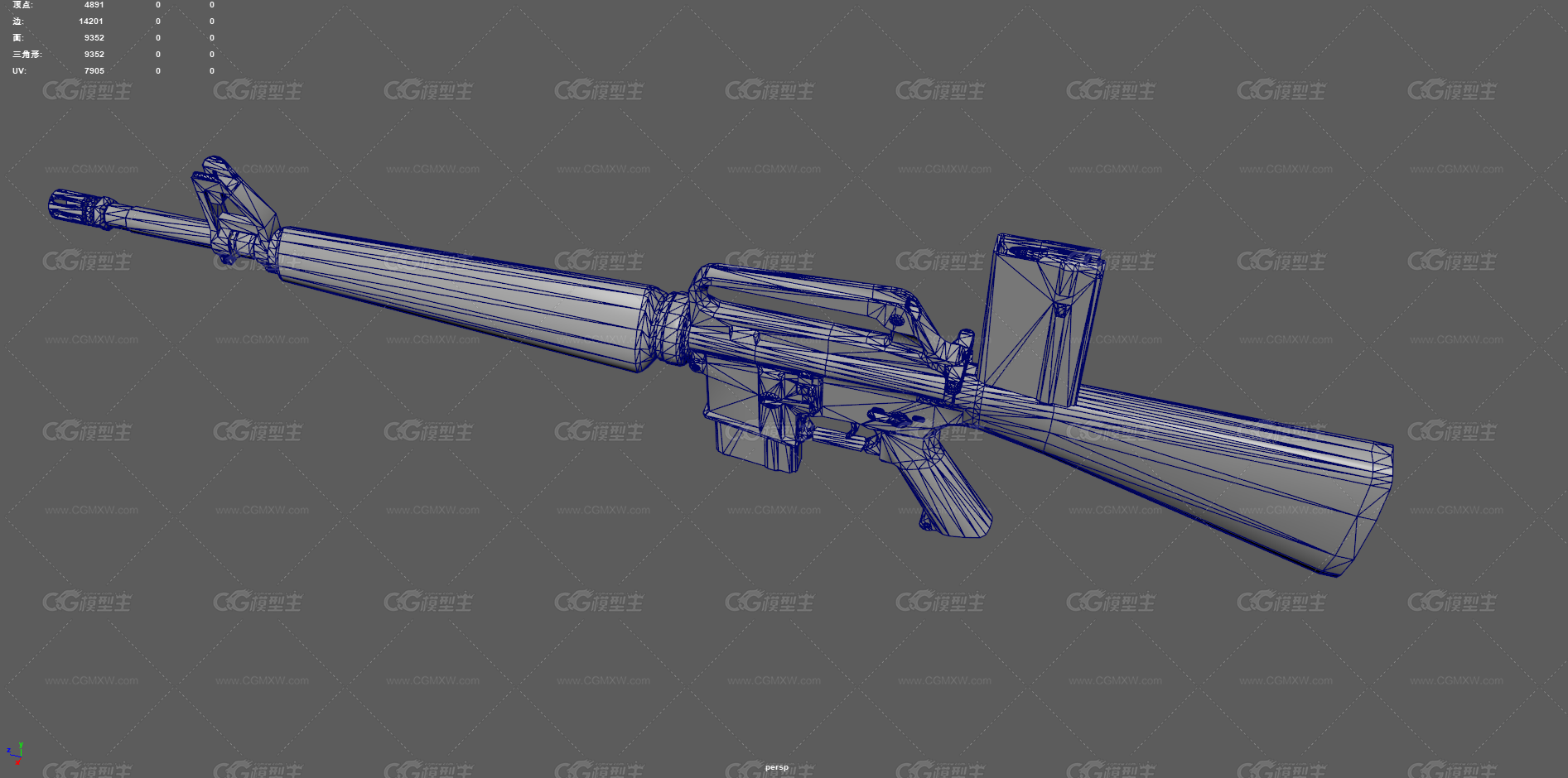 M16A1步枪 突击步枪 自动步枪 枪械 武器 军事武器 小口径步枪 冲锋枪 美式步枪 美军枪械-15