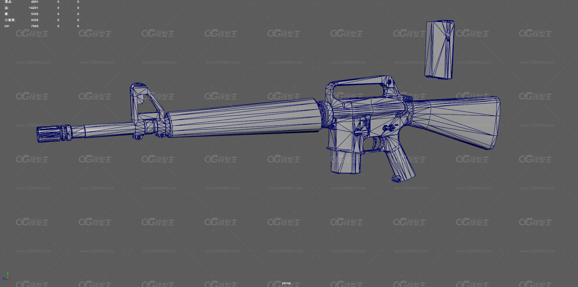 M16A1步枪 突击步枪 自动步枪 枪械 武器 军事武器 小口径步枪 冲锋枪 美式步枪 美军枪械-10