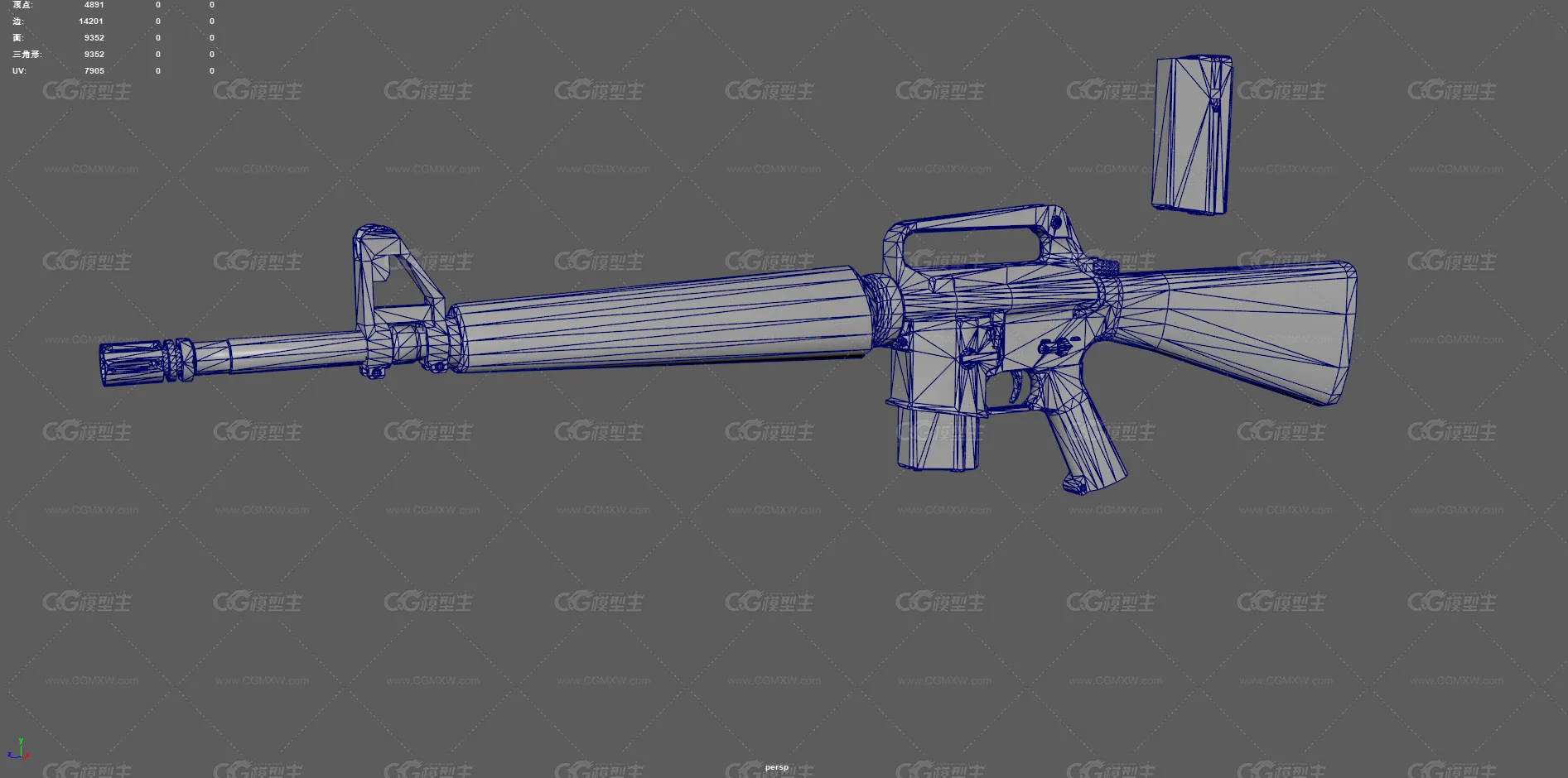 M16A1步枪 突击步枪 自动步枪 枪械 武器 军事武器 小口径步枪 冲锋枪 美式步枪 美军枪械-10