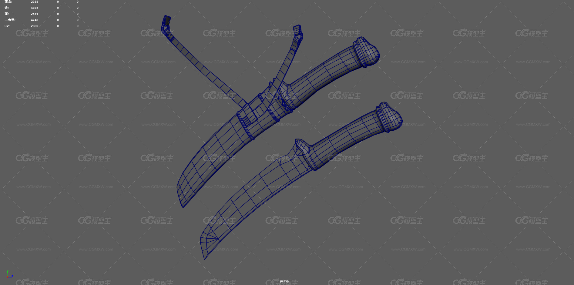 匕首 骨刀 短刀 古代匕首 冷兵器 武器 砍刀 次世代武器 刀剑 斩刀 原始武器 近战武器 游戏武器-8