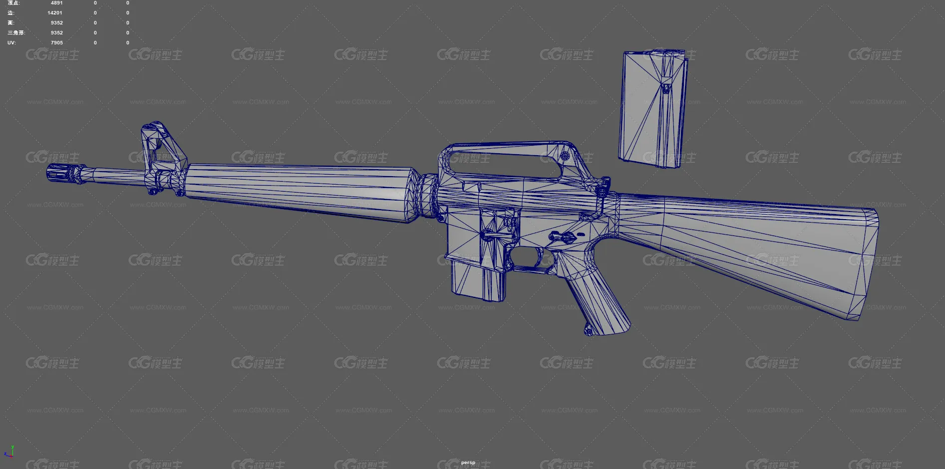 M16A1步枪 突击步枪 自动步枪 枪械 武器 军事武器 小口径步枪 冲锋枪 美式步枪 美军枪械-11