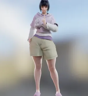 女忍者 次时代 写实人物 外国女人 休闲少女 3D模型