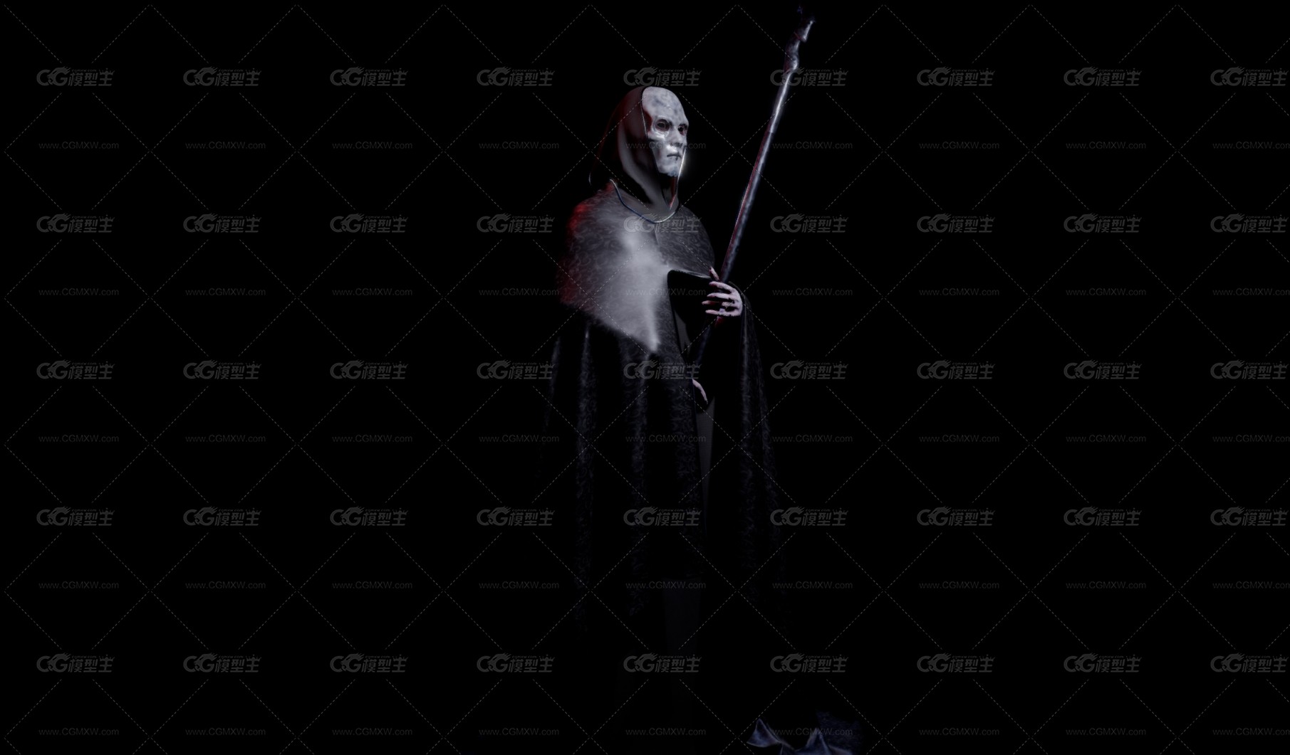 黑暗牧师  黑暗法师 死灵法师 斗篷男 次世代 中世纪 巫师 亡灵法师 术士 神秘人 炼金术师-4