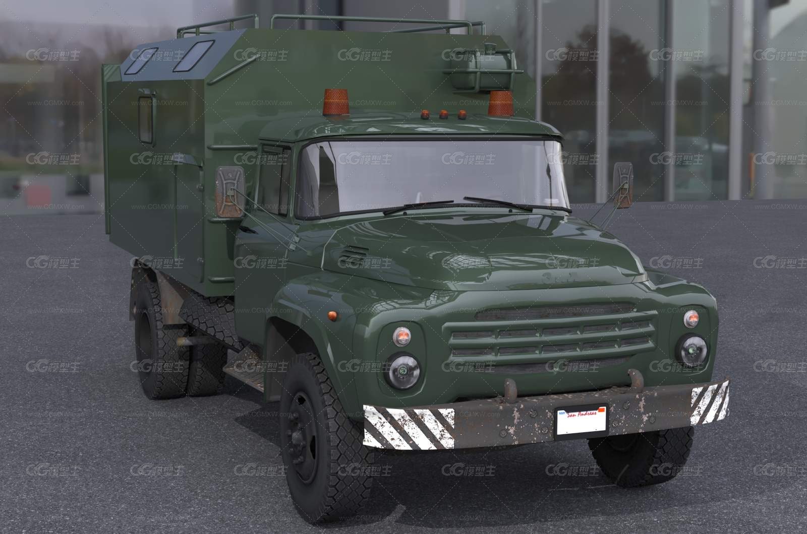 80年代国产经典东风军医用救护车卡车130汽车带内饰-1