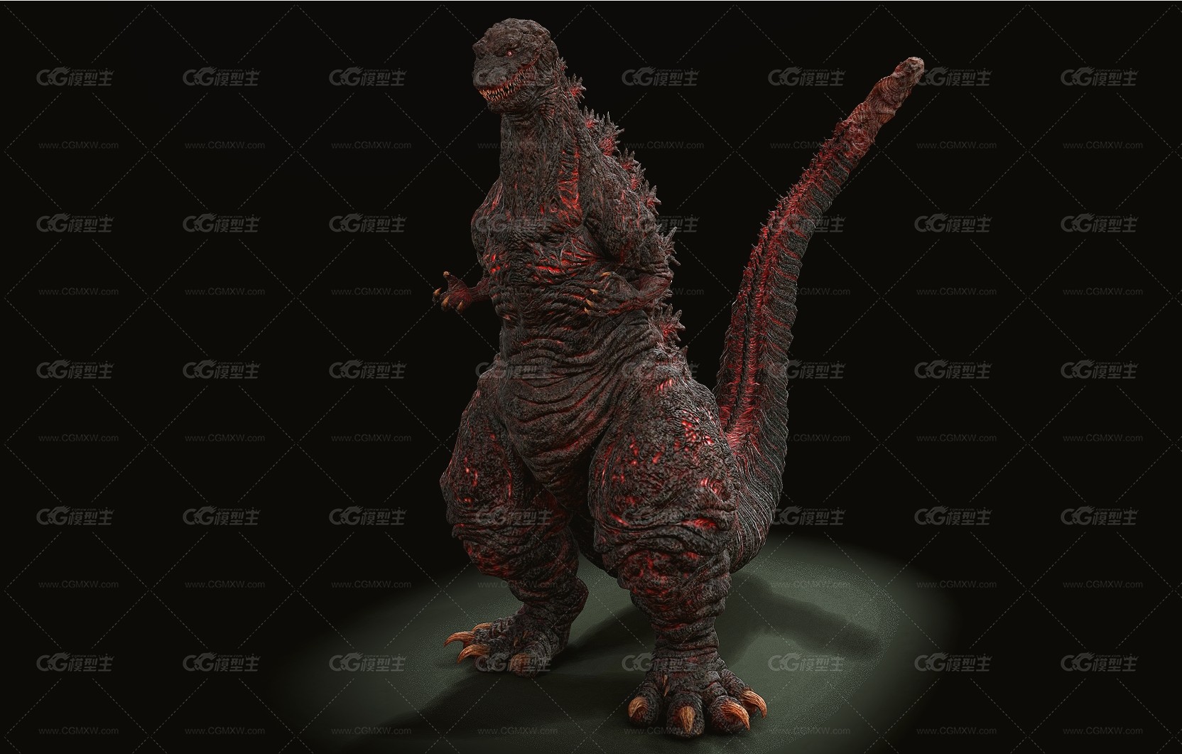 哥斯拉 Godzilla 怪物 幻想生物 变异怪物   加美拉  怪兽  PBR-1