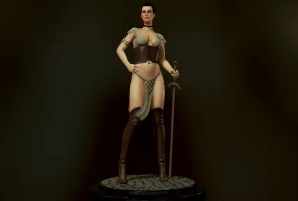 中世纪女武士   圣剑 PBR女神