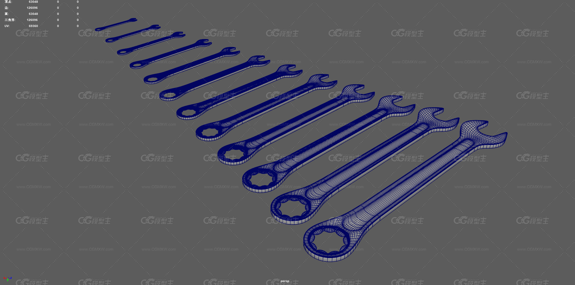 扳手 维修工具 五金工具 插板子 扳子 方口扳手 机械扳手 修理工具-12