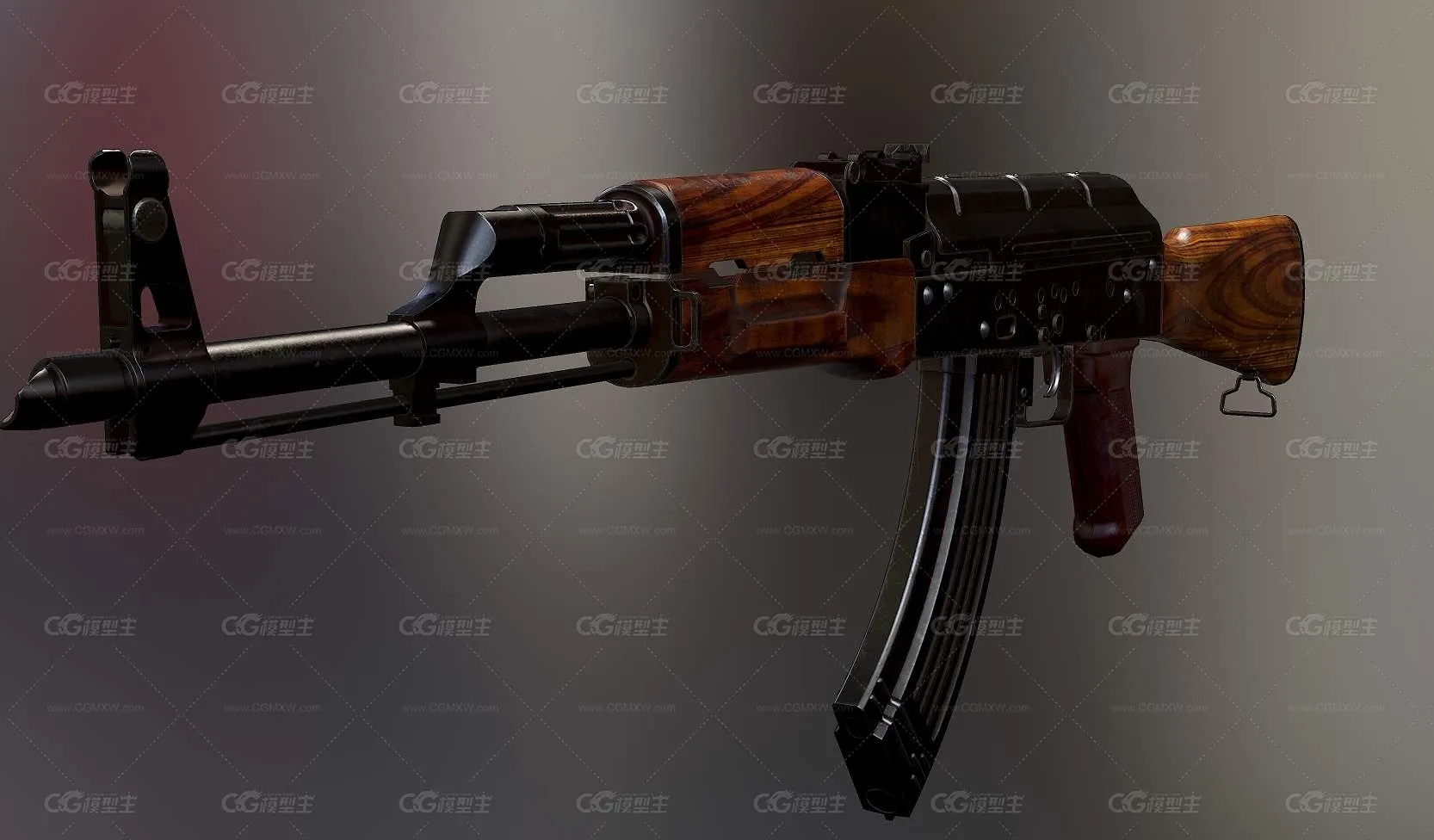 AKM步枪 木柄步枪 连发枪 7.62子弹 热兵器 武器-3