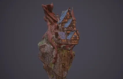 悬崖旅馆 塔楼 阁楼 古建 中式建筑 城堡 塔 宝塔 瞭望塔 高塔