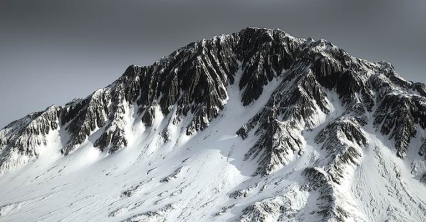 英雄山 雪山 山脉 自然景观 冰川 地形 PBR山坡