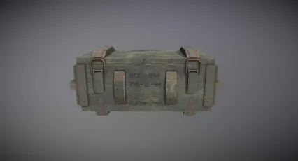 军用箱子 补给箱 弹药箱 子弹箱 场景道具 战争物资 武器库 军用物资 武器箱 军械箱 老式军用箱