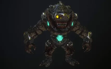 次世代PBR 魔兽 精怪魔兽 怪兽角色 游戏怪兽模型 兽模型 邪恶野兽模型 怪物