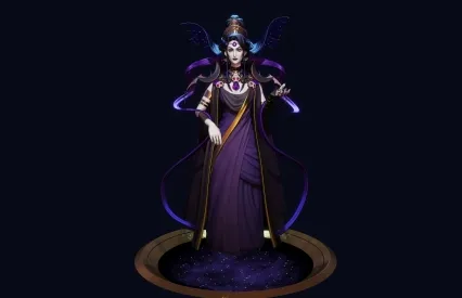 次世代女阴阳师  女王角色 沉睡女王 PBR魔女