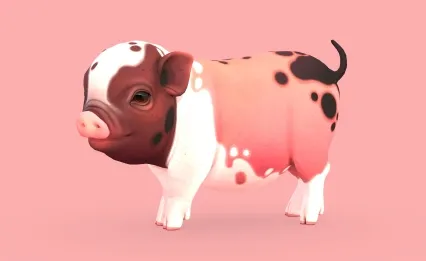 小猪 pig  猪八戒 小香猪 可爱小猪 小动物 小乳猪