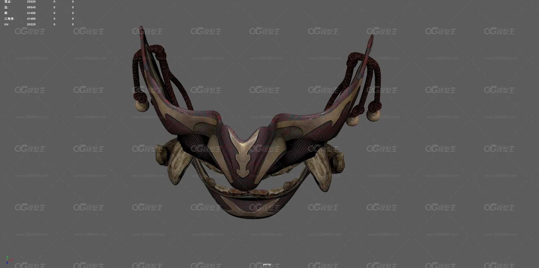 武士面具 武士面盔 鬼怪面具 罗刹面具 日本面具 日式盔 恶魔面具 大名面盔 战国头盔 修罗面具-8