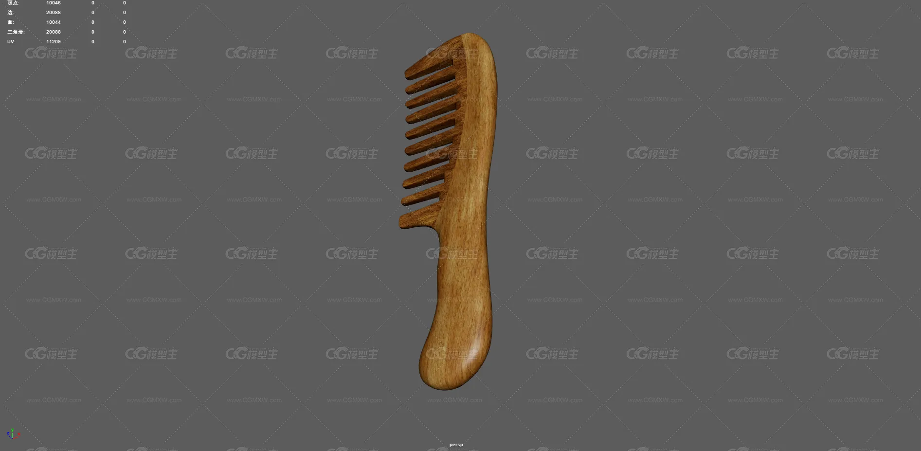 梳子 木梳 梳头发工具 生活用品 古代梳子 旧梳子 老式梳子 头梳 老物件 顺发梳 -3