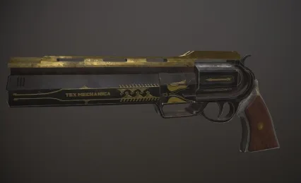 次时代 奇异手枪 gun 简模 左轮手枪