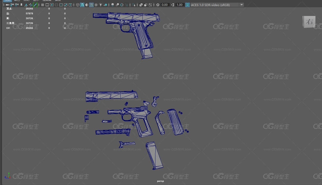 M1911A1手枪 PBR手枪 枪械-10