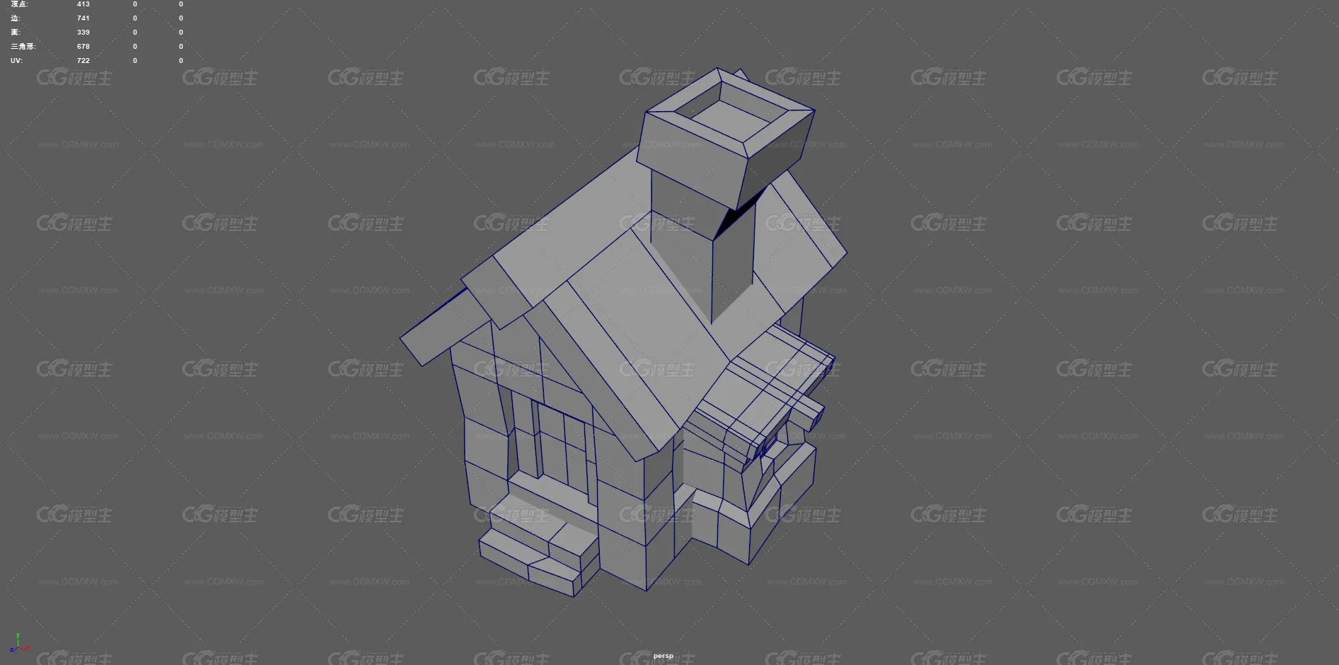 卡通房子 Q版房子 小屋 建筑 卡通建筑 瓦房 古代破木屋 风格化小屋 欧式建筑 手绘 动漫小屋-12