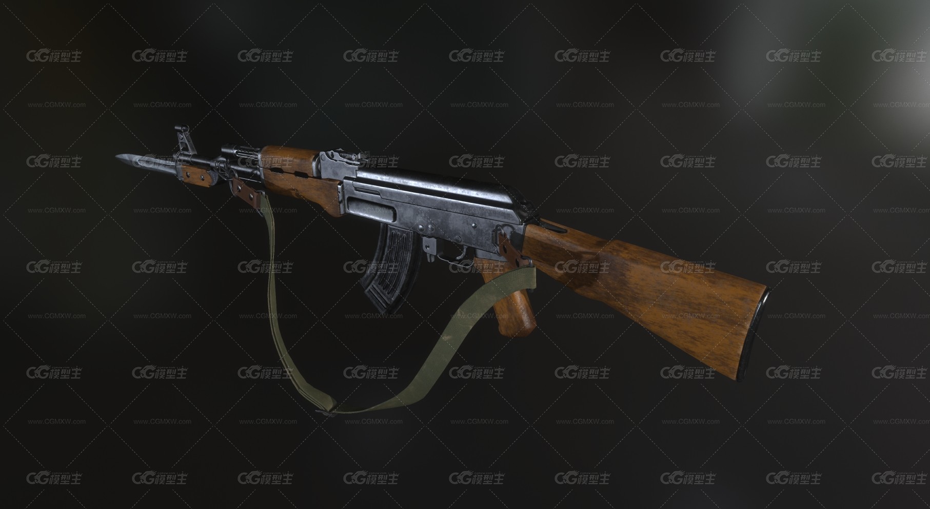 突击步枪   38式步枪   AK 47枪  冲锋枪-1