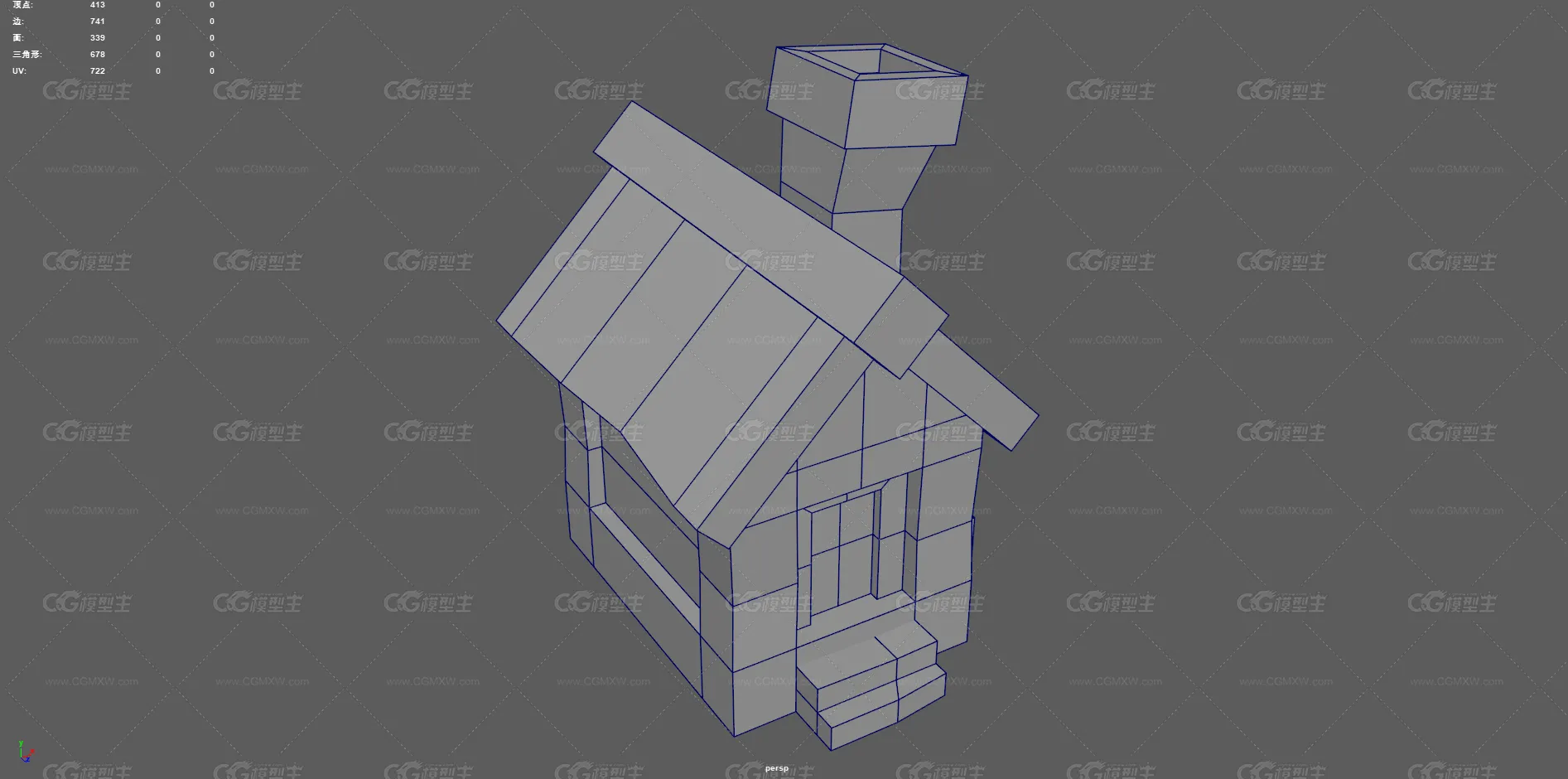 卡通房子 Q版房子 小屋 建筑 卡通建筑 瓦房 古代破木屋 风格化小屋 欧式建筑 手绘 动漫小屋-9