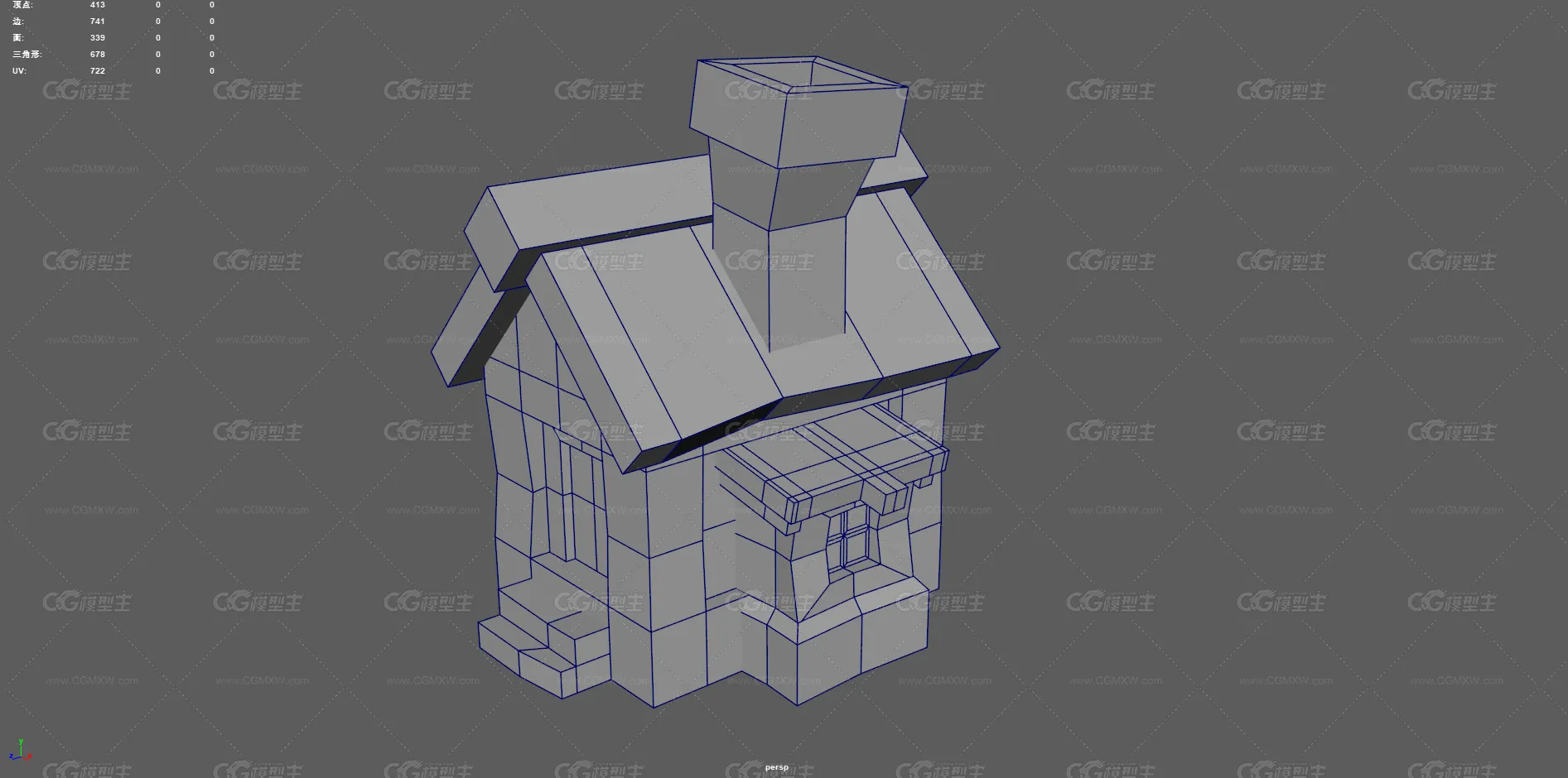 卡通房子 Q版房子 小屋 建筑 卡通建筑 瓦房 古代破木屋 风格化小屋 欧式建筑 手绘 动漫小屋-8