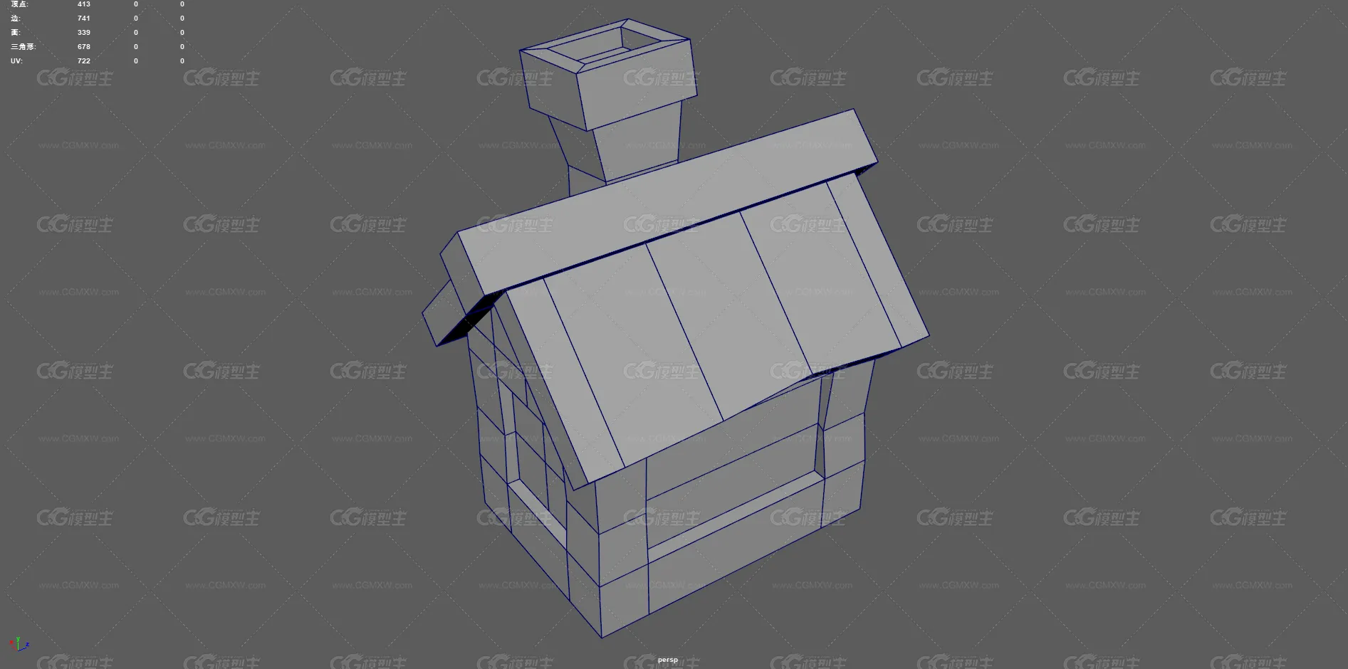 卡通房子 Q版房子 小屋 建筑 卡通建筑 瓦房 古代破木屋 风格化小屋 欧式建筑 手绘 动漫小屋-10