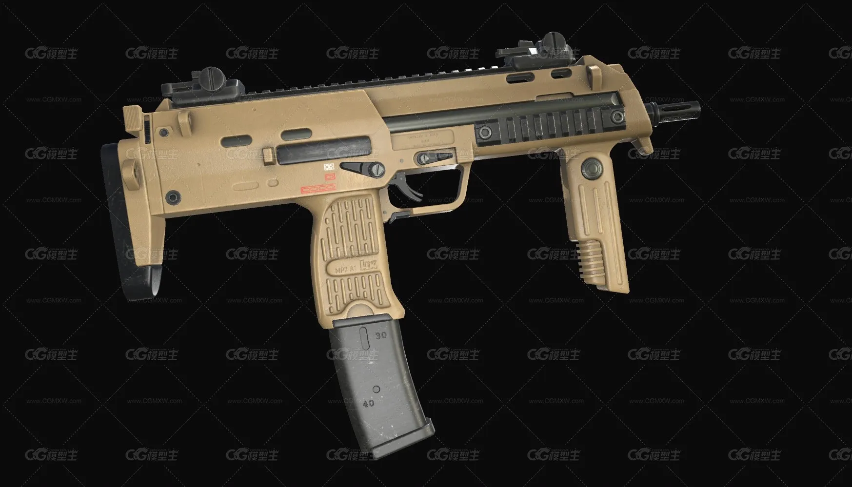 HK MP7 A1  枪  半自动枪  冲锋枪-1