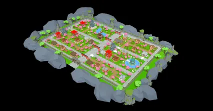 Low Poly  景观 关卡设计 城市建筑 模块化建筑 程式化环境 低多边形 中世纪幻想资产 亚洲