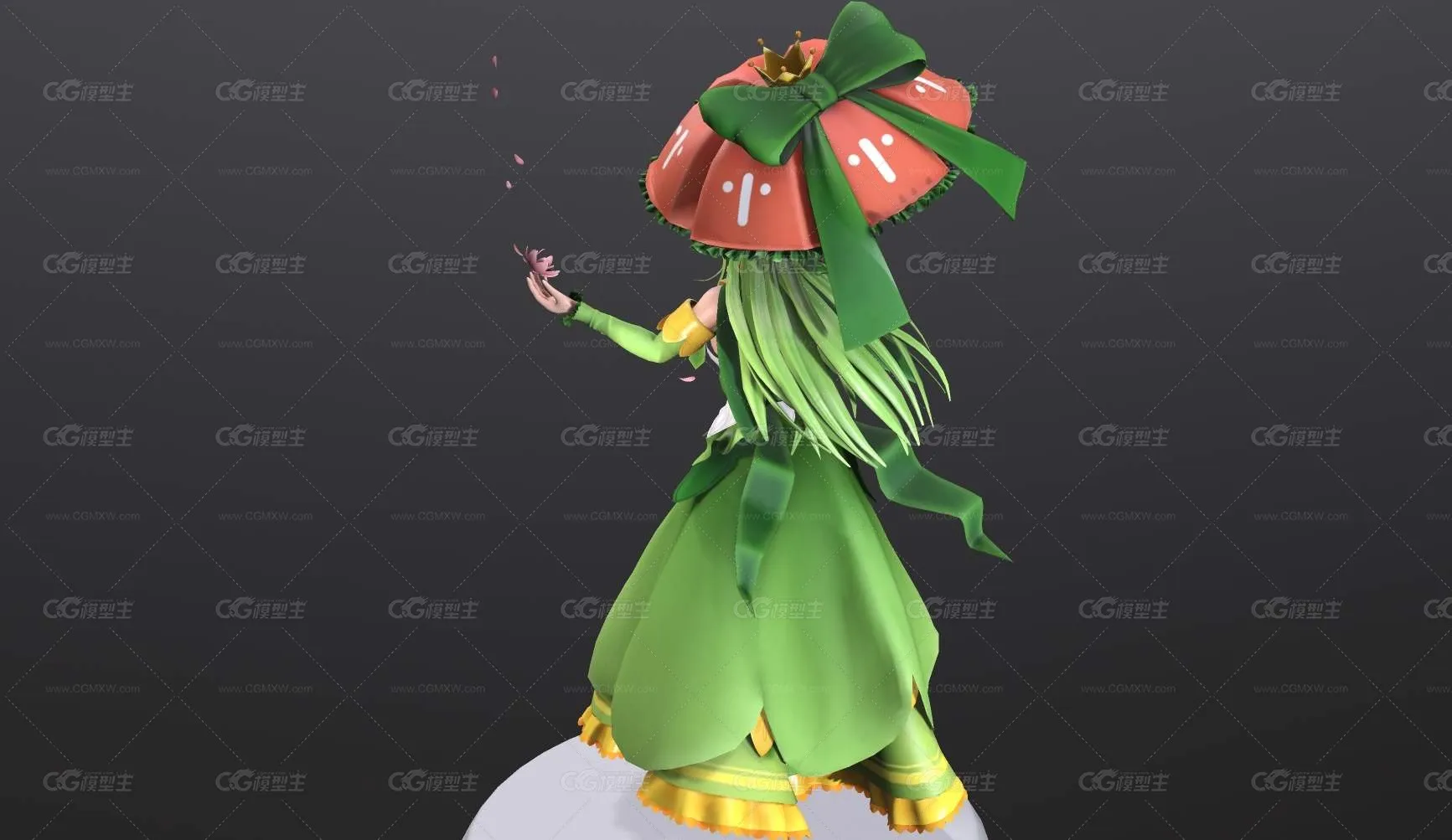 风格化公主  森林女王   花仙子  打伞卡通女孩-2