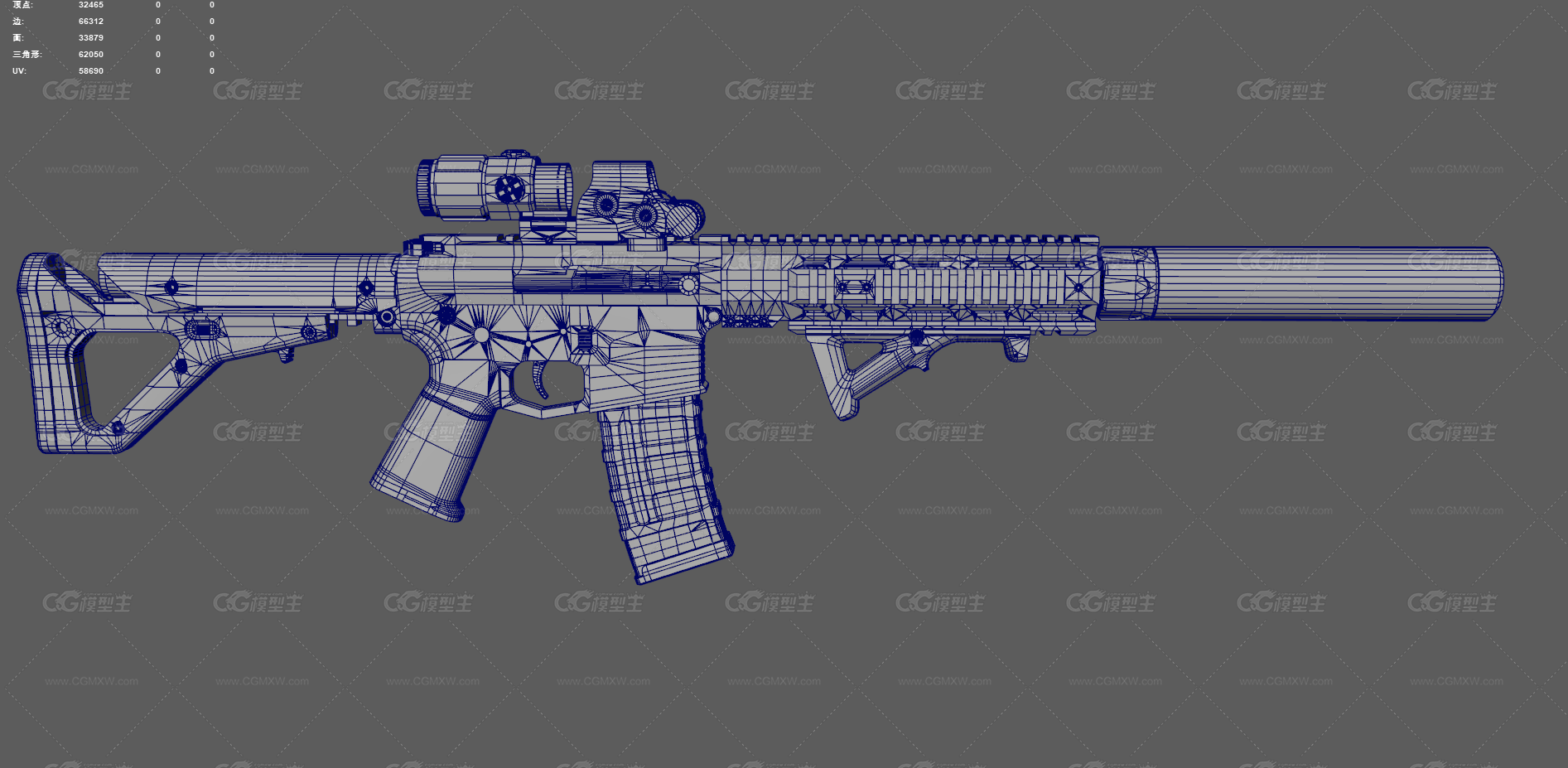 AR15步枪 突击步枪 狙击枪 自动步枪 卡宾枪 军事枪械 枪械 M4卡宾枪 战术版步枪 红点瞄准镜-10