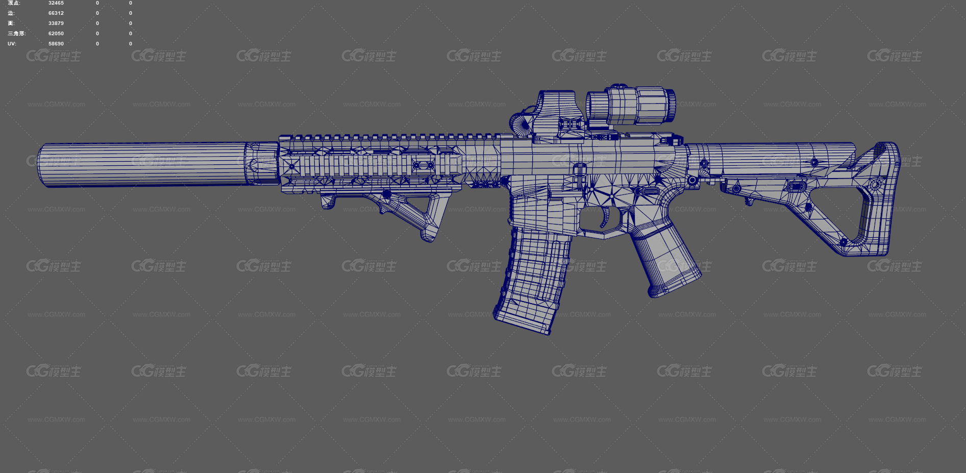 AR15步枪 突击步枪 狙击枪 自动步枪 卡宾枪 军事枪械 枪械 M4卡宾枪 战术版步枪 红点瞄准镜-11