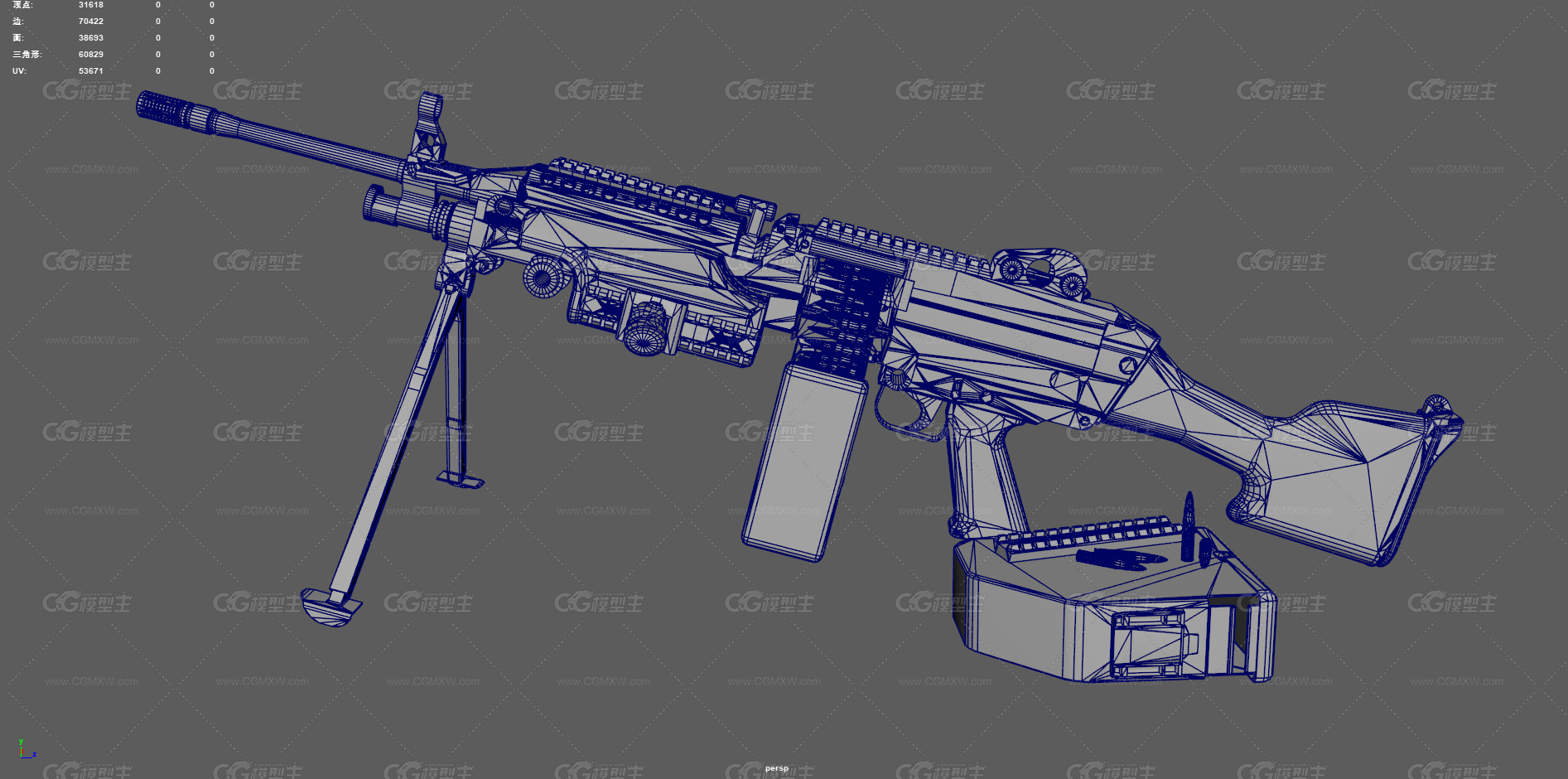 M249通用机枪 SAW机枪 现代武器 枪械 班用机枪 军事武器 重机枪 美式机枪 轻机枪 军用枪-18