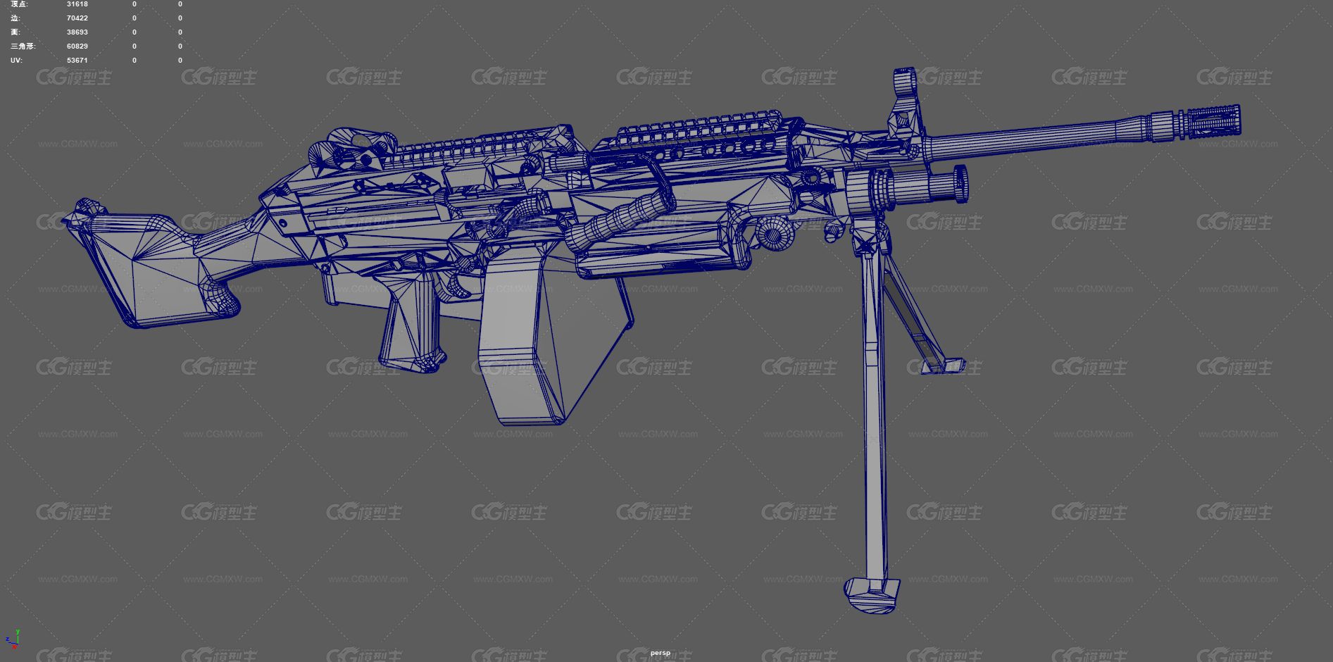 M249通用机枪 SAW机枪 现代武器 枪械 班用机枪 军事武器 重机枪 美式机枪 轻机枪 军用枪-16