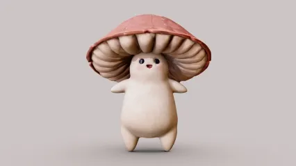 可爱的蘑菇 蘑菇人 蘑菇娃娃 卡通角色 拟人蘑菇 蘑菇宝宝