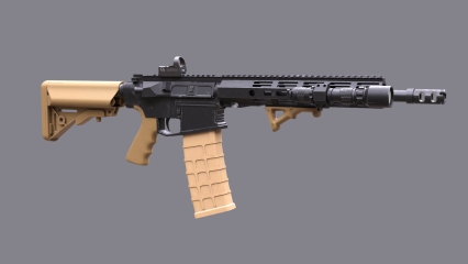 ar-15卡宾枪 突击步枪 战术版步枪 自动步枪 M4卡宾枪 武器 枪械 游戏枪械 现代武器 军事枪