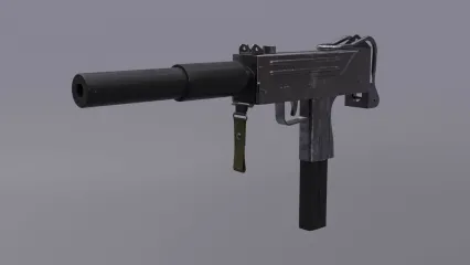 mac10冲锋枪 轻型冲锋枪 微冲 英格拉姆 游戏枪械 UZI冲锋枪 武器 军事武器 冲锋枪 自动枪