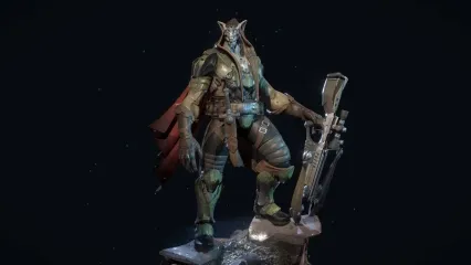 次时代半兽人 怪物 手办 妖兽 魔王 巨兽 弓箭手 蜥蜴人